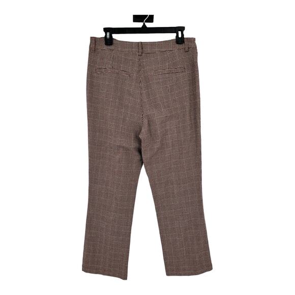 Paige Pants Claudine Houndstooth Plaid High Waist ankle flare size 8 - Picture 4 of 7